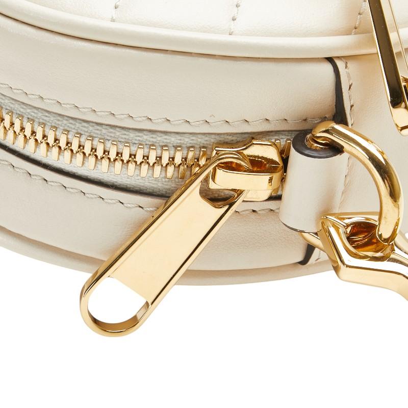 グッチ 751628 ショルダーバッグ ホワイト  GUCCI インターロッキングG ハートチェーン GUCCI - グッチ 751628 ショルダーバッグ ホワイト GUCCI インター