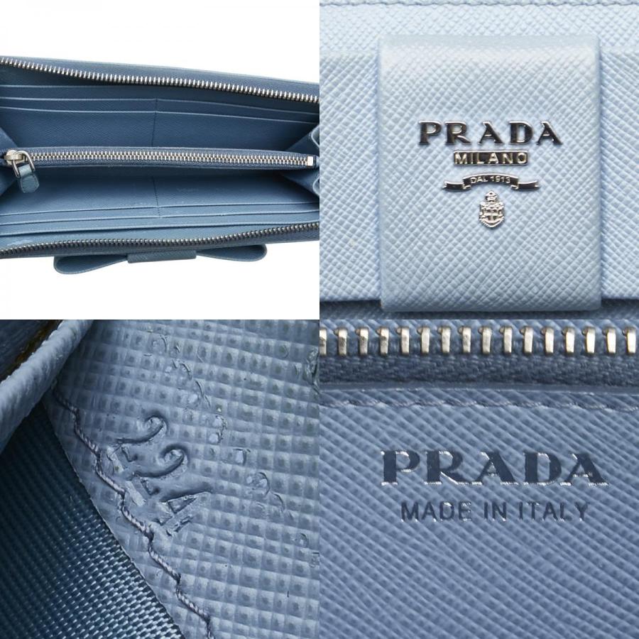 PRADA プラダ フィオッコ リボンモチーフ L字ファスナー 長財布 PRADA プラダ フィオッコ リボンモチーフ L字ファスナー 長財布