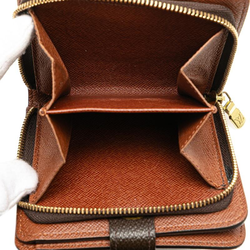 LOUIS VUITTON ルイ ヴィトン モノグラム コンパクトジップ 二つ折り  