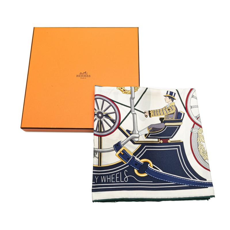 HERMES エルメス カレ90 STATELY WHEELS ステイトリー