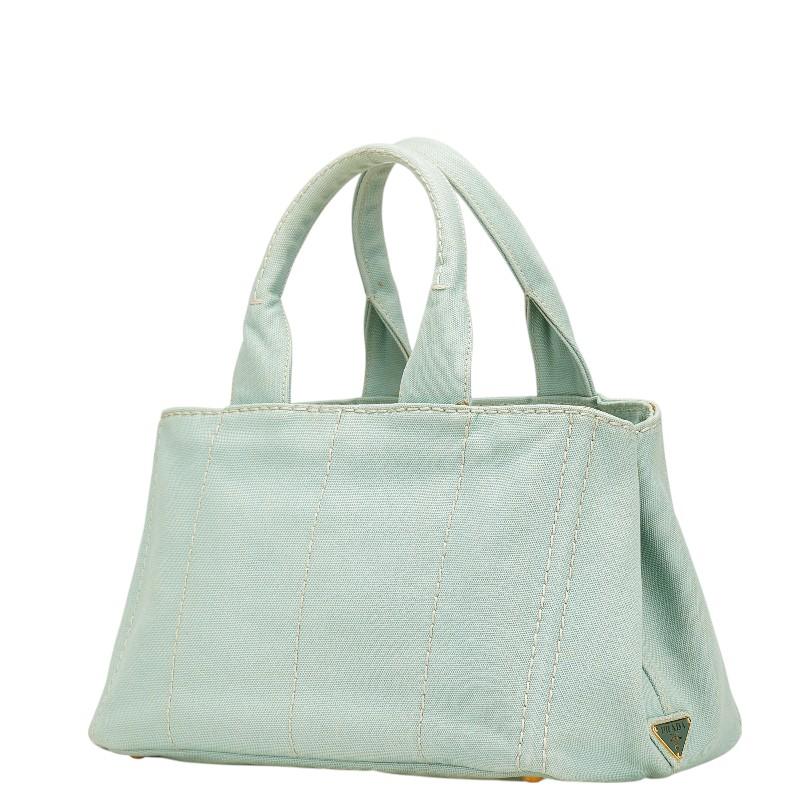 PRADA（プラダ） カナパ ハンドバッグ トートバッグ ミントグリーン