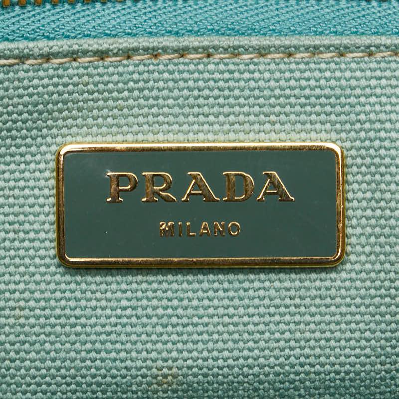 PRADA（プラダ） カナパ ハンドバッグ トートバッグ ミントグリーン