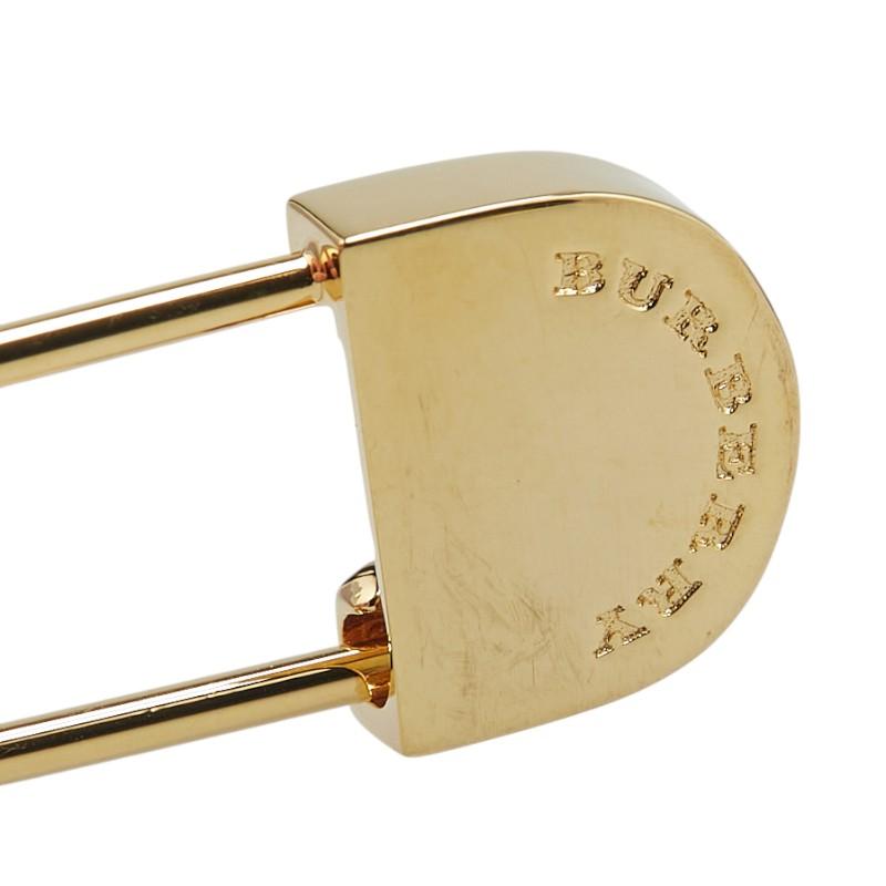 BURBERRY（バーバリー） 安全ピン モチーフ ブローチ ゴールド メッキ