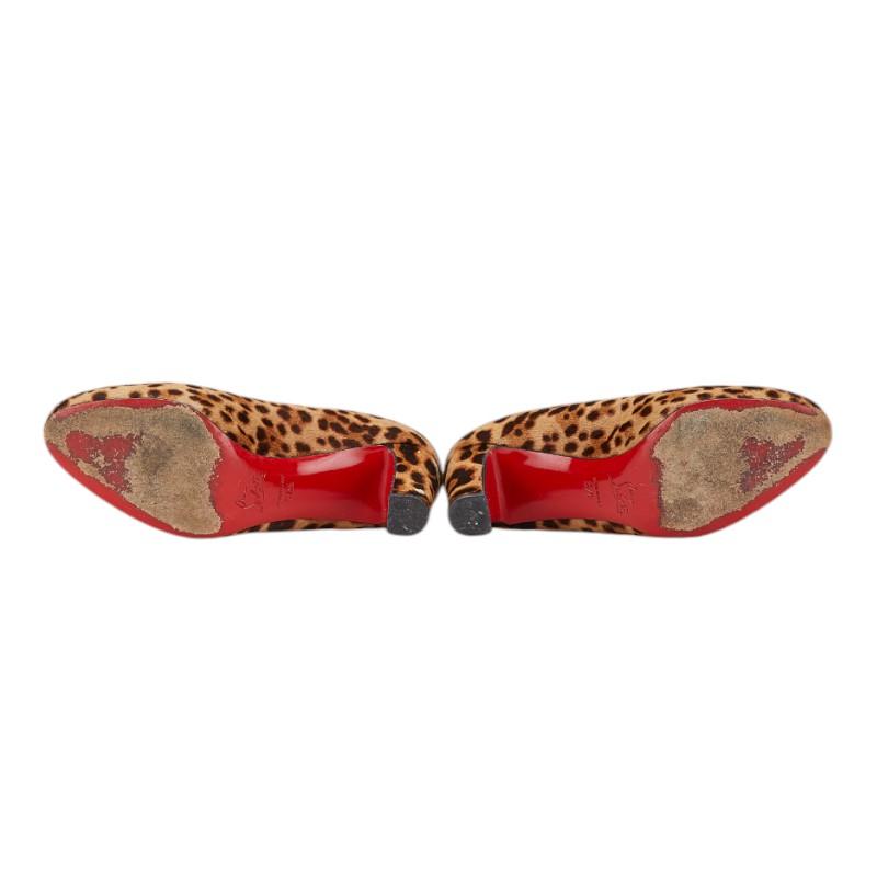 クリスチャンルブタン パンプス サイズ37 ハラコ レオパード クリスチャンルブタン パンプス サイズ37 ハラコ レオパード