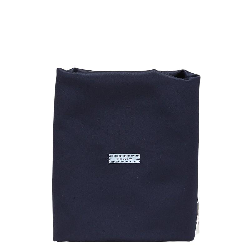 PRADA ネイビー ケース　ナイロン素材 PRADA（プラダ） シューズケース 巾着 ネイビー ナイロン レディース