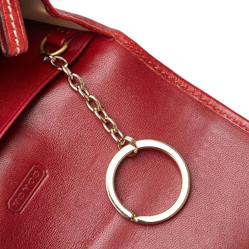 COACH（コーチ） シグネチャー 二つ折り財布 ベージュ レッド