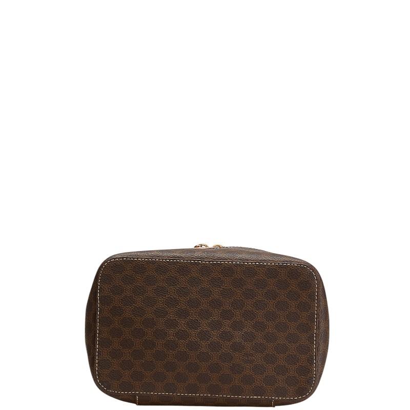 CELINE（セリーヌ） マカダム バニティバッグ メイクボックス ブラウン 