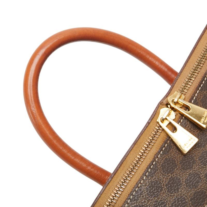 CELINE（セリーヌ） マカダム バニティバッグ メイクボックス ブラウン 