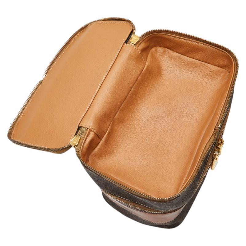 CELINE（セリーヌ） マカダム バニティバッグ メイクボックス ブラウン