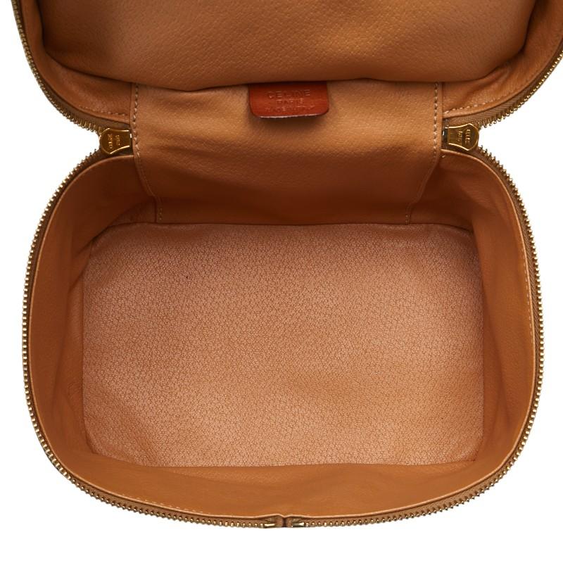 CELINE（セリーヌ） マカダム バニティバッグ メイクボックス ブラウン 