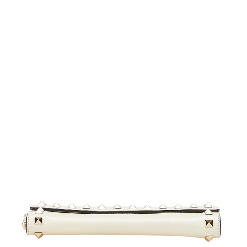 VALENTINO（ヴァレンティノ） ロックスタッズ 長財布 ホワイト レザー 