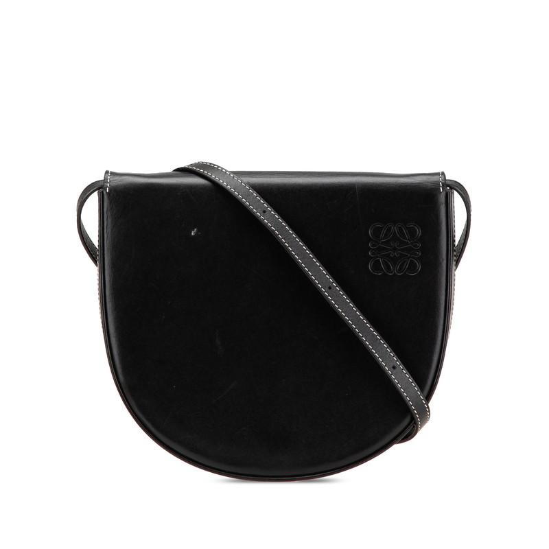 未使用　LOEWE　ロエベ　バッグ　アナグラム　ヒール　ショルダー　レザー LOEWE ロエベ アナグラム ヒールポーチ ショルダーバッグ