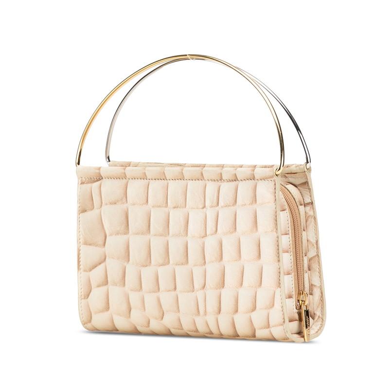 Cartier カルティエ トリニティ ハンドバッグ ベージュ レザー Cartier カルティエ トリニティ ハンドバッグ ベージュ レザー