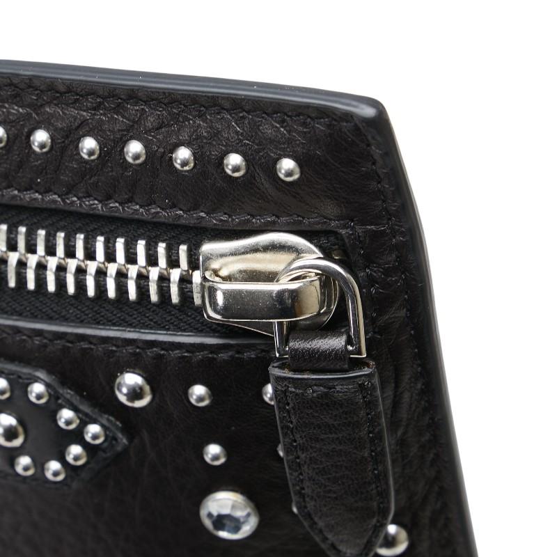 極美品 付属品付GIVENCHY パンドラ ポーチ クラッチバッグ スタッズ 黒 ジバンシー パンドラ スタッズ ビジュー クラッチバッグ