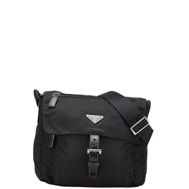 PRADA プラダ 三角ロゴプレート 斜め掛け ショルダーバッグ PRADA プラダ 三角ロゴプレート 斜め掛け ショルダーバッグ