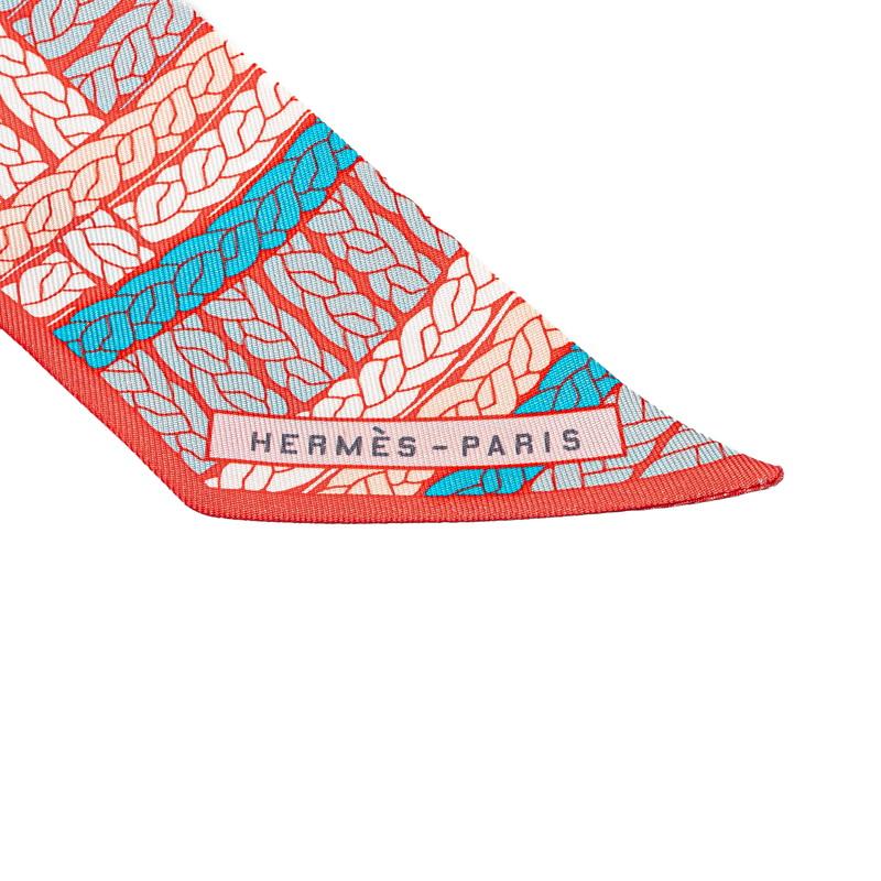 HERMES（エルメス） ツイリー Tresses H トレッセH スカーフ オレンジ