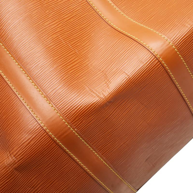 LOUIS VUITTON 付属品付き　キーポル55 エピ　ケニアブラウン LOUIS VUITTON 付属品付き キーポル55 エピ ケニアブラウン