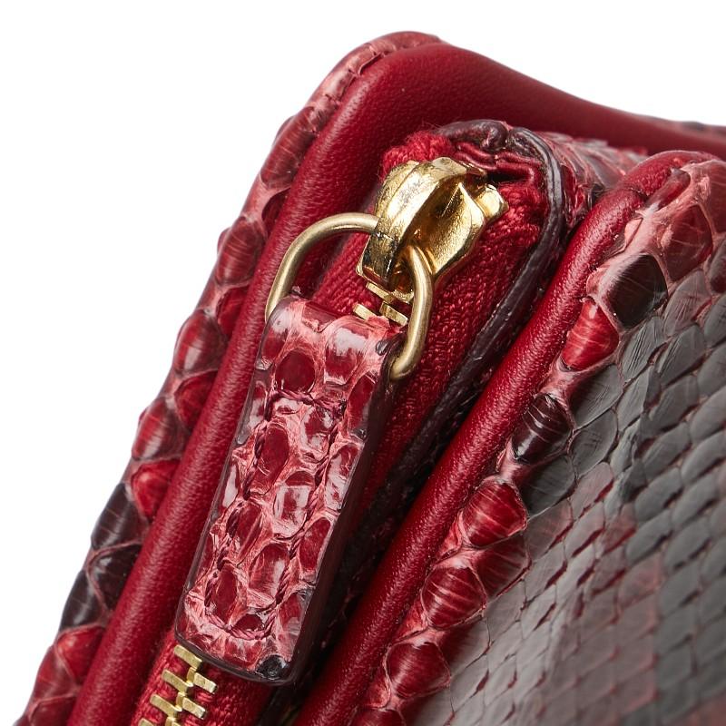 CELINE セリーヌ L字ファスナー 二つ折り財布 レッド ブラック CELINE セリーヌ L字ファスナー 二つ折り財布 レッド ブラック