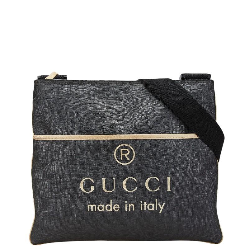 GUCCI（グッチ） ロゴ 斜め掛け ショルダーバッグ 162904 ブラック 