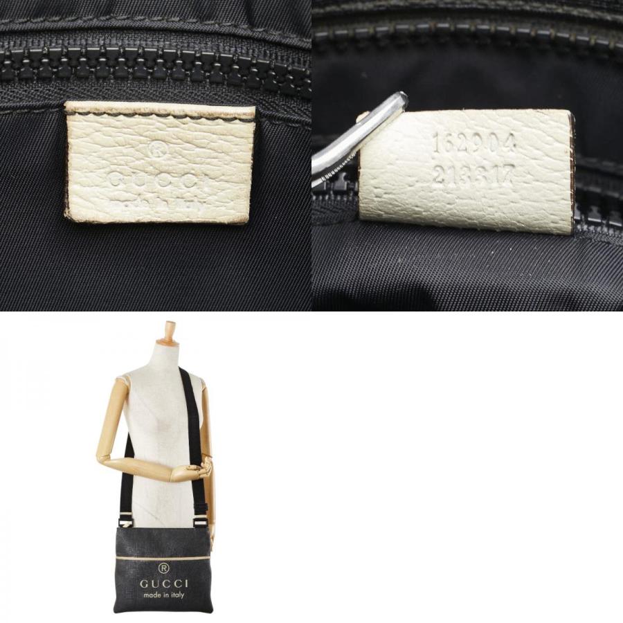 GUCCI（グッチ） ロゴ 斜め掛け ショルダーバッグ 162904 ブラック 