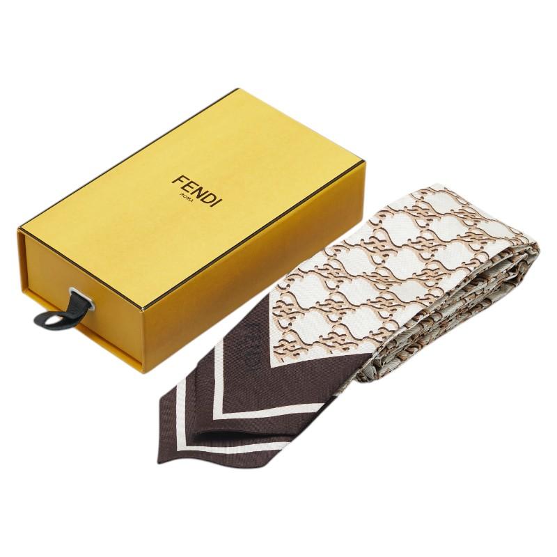 FENDI（フェンディ） ラッピー スカーフ FXT011 ベージュ ブラウン