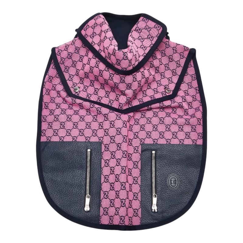 グッチ GGキャンバス ドッグウェア ペット用品 サイズ：L 695730 ピンク ネイビー キャンバス レザー レディース GUCCI 【中古】 GUCCI（グッチ） GGキャンバス ドッグウェア ペット用品 サイズ：L