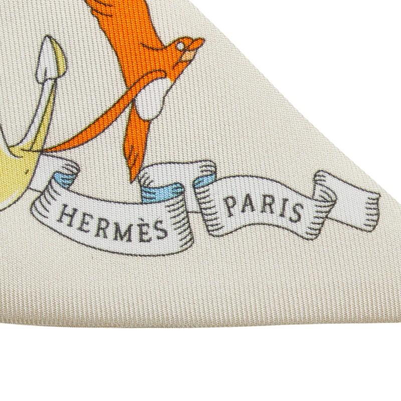 HERMES（エルメス） ツイリー Sur Mon Nuage 私の雲 スカーフ ベージュ