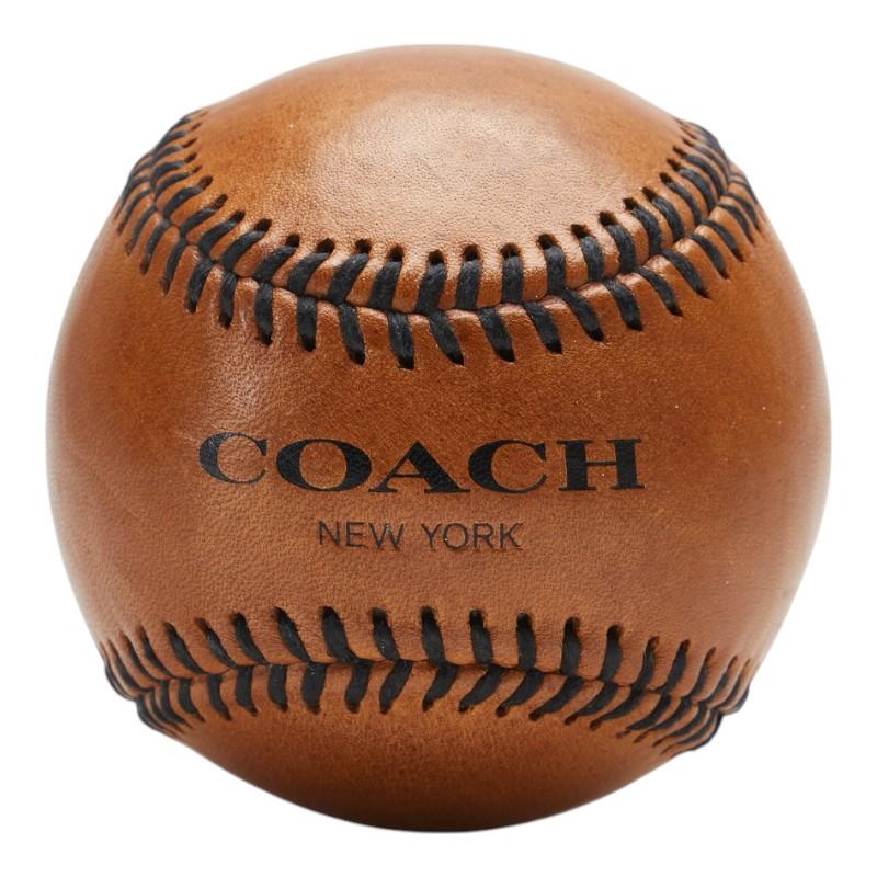 COACH コーチ BASEBALL CHARITY 野球ボール ブラウン ブラック