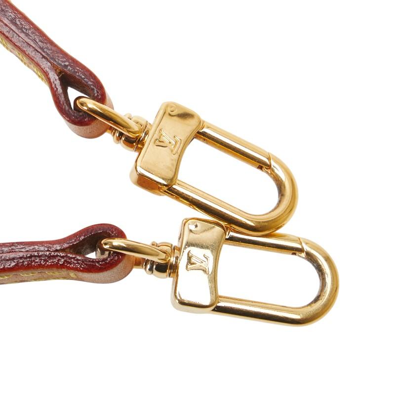 LOUIS VUITTON ルイ ヴィトン ショルダーストラップ ベージュ レザー  