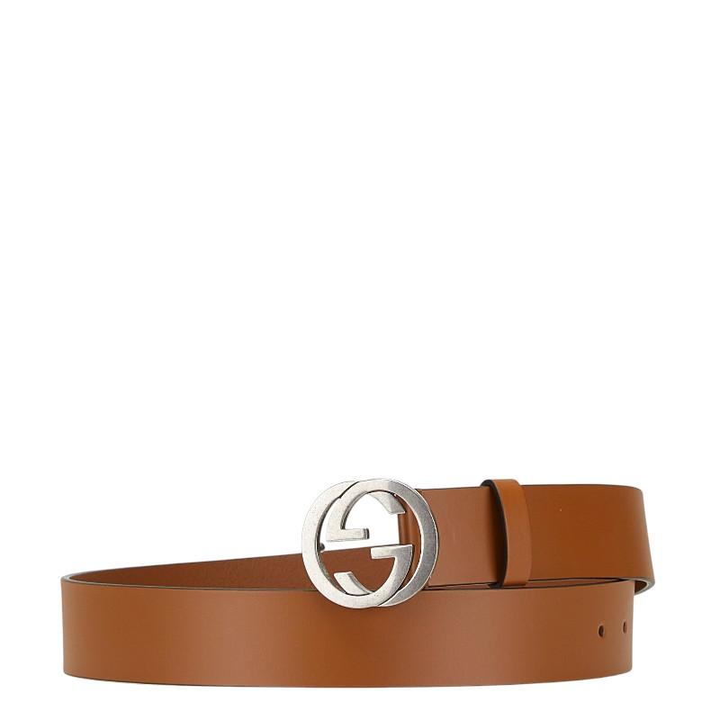 GUCCI（グッチ） インターロッキングG ベルト 90.36 546389 ブラウン