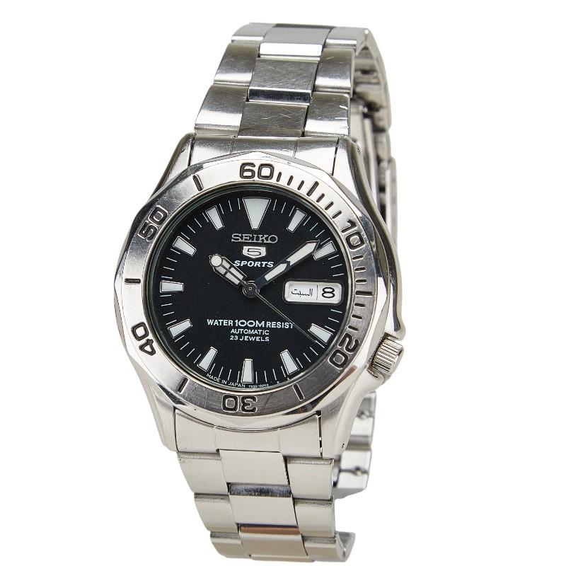 SEIKO（セイコー） 5スポーツ 腕時計 7S36-00L0 自動巻き ブラック文字