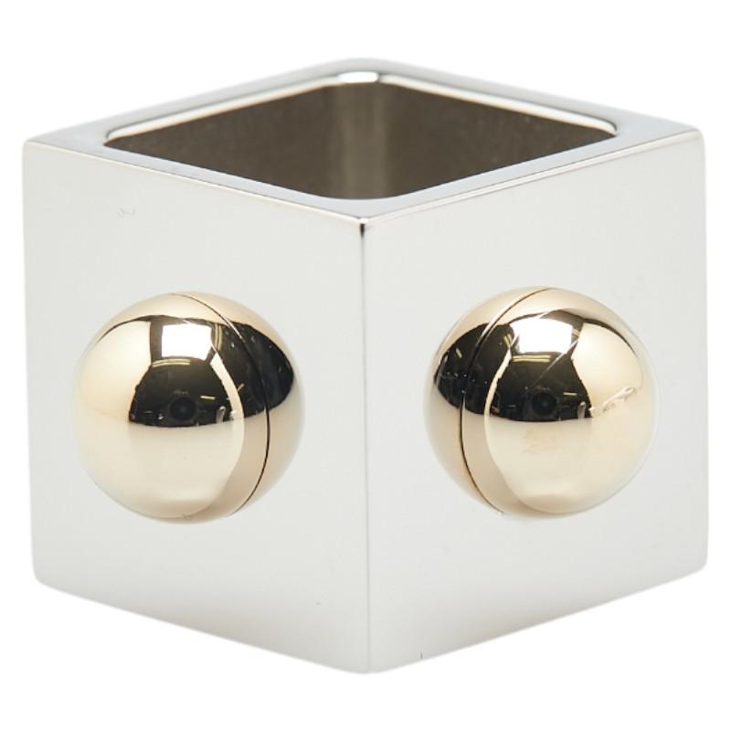 エルメス 保存袋 キューブ コリエ ド シアン スカーフリング シルバー ゴールド メタル メッキ レディース HERMES 【中古】 HERMES（エルメス） 保存袋 キューブ コリエ ド シアン スカーフリング