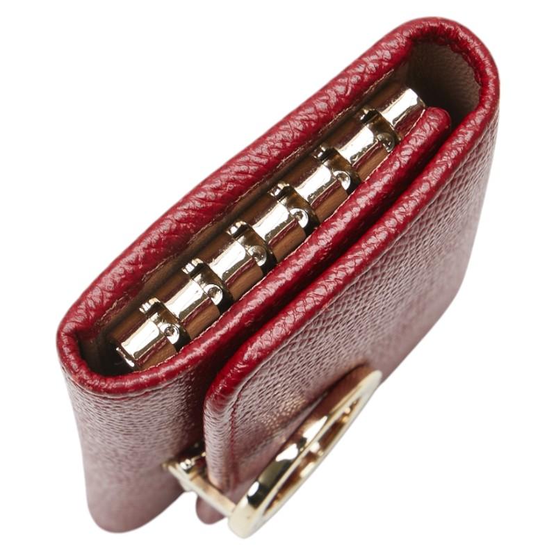 BVLGARI（ブルガリ） ブルガリブルガリ 6連 キーケース レッド レザー