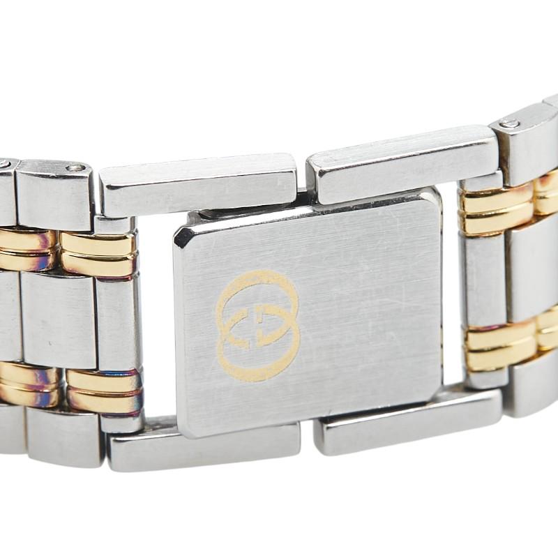 GUCCI ダイヤ11 美品　腕時計 GUCCI（グッチ） 11Pダイヤ 腕時計 9000M クオーツ ブラック文字盤
