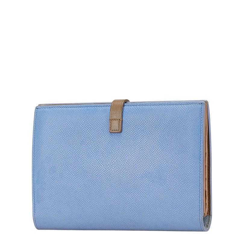 CELINE セリーヌ ラージ マルチファンクション 長財布 ブルー