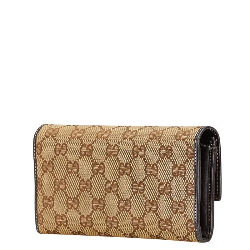 GUCCI グッチ GGキャンバス ラブリーハート 長財布 251861 ベージュ 