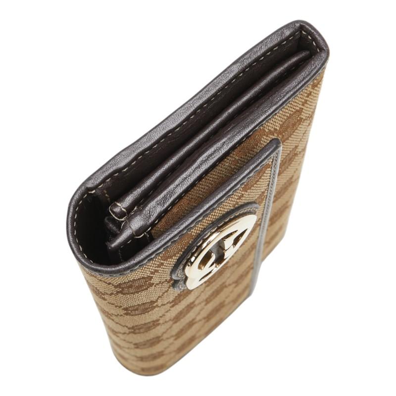 GUCCI グッチ GGキャンバス ラブリーハート 長財布 251861 ベージュ 