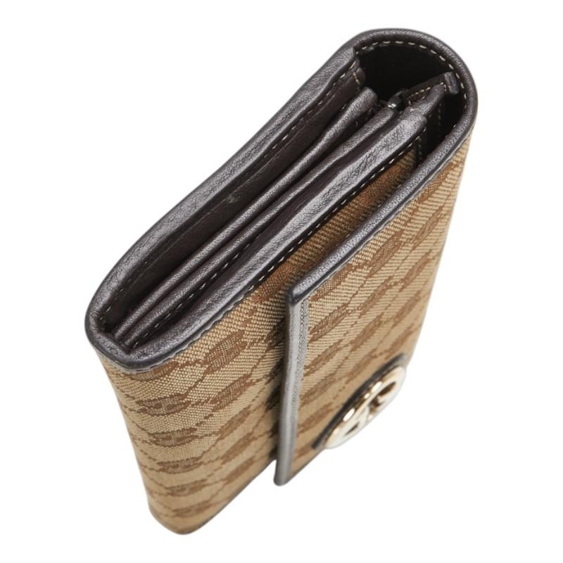 GUCCI グッチ GGキャンバス ラブリーハート 長財布 251861 ベージュ 