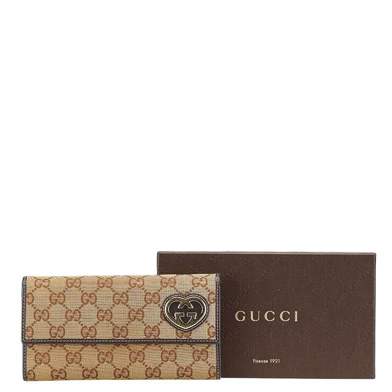 GUCCI グッチ GGキャンバス ラブリーハート 長財布 251861 GUCCI グッチ GGキャンバス ラブリーハート 長財布 251861
