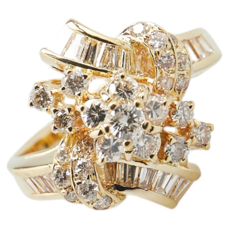 K18YG イエローゴールド ダイヤ1.25ct リング 指輪 レディース 13号  