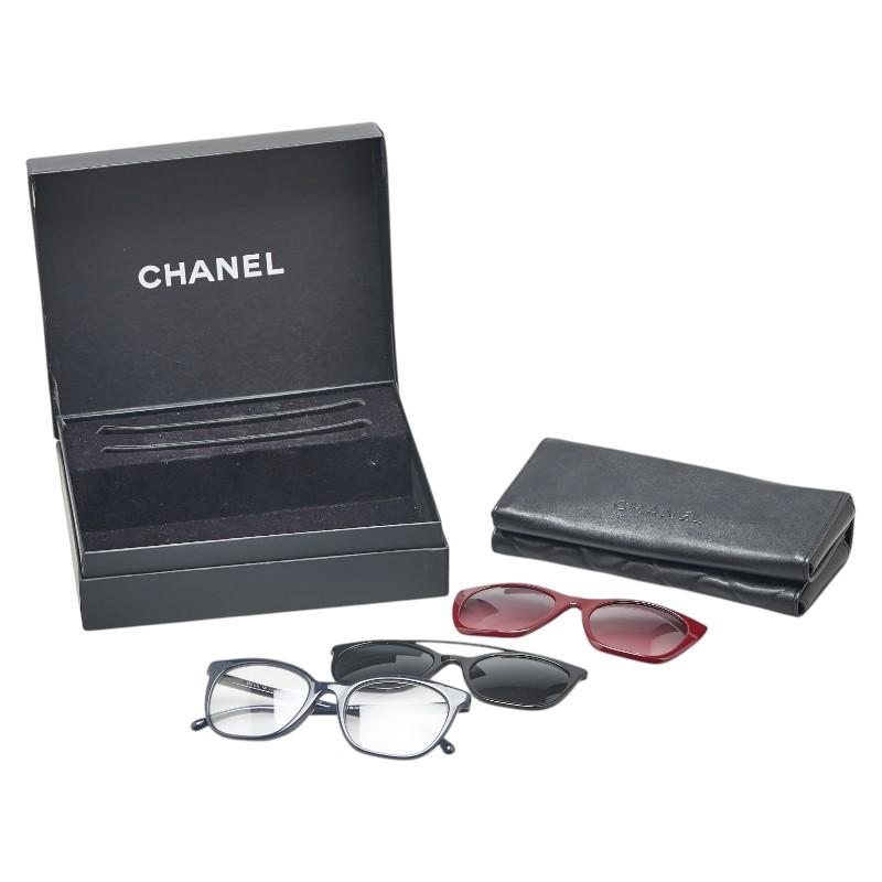 CHANEL シャネル ココマーク 伊達眼鏡 メガネ サングラス 5392-A