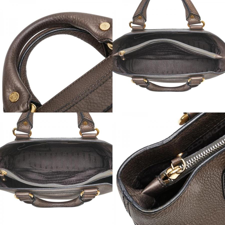 CELINE（セリーヌ） ブギーバッグ ハンドバッグ ブラウン レザー