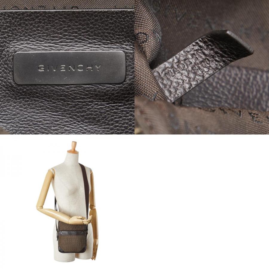 ジバンシー 総柄 斜め掛け ショルダーバッグ ブラウン カーキ