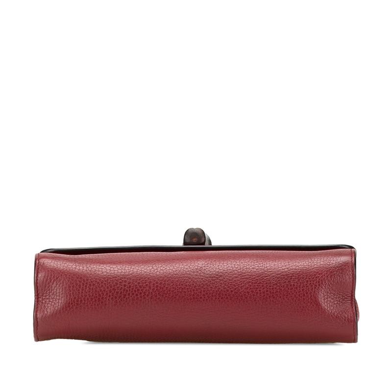 グッチ バンブー チェーン ショルダーバッグ 387611 レザー レディース GUCCI 【1-0204748】 GUCCI（グッチ） バンブー チェーン ショルダーバッグ 387611 ワイン