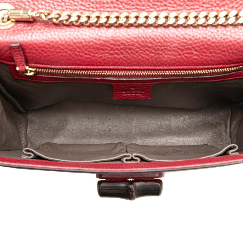 グッチ バンブー チェーン ショルダーバッグ 387611 レザー レディース GUCCI 【1-0204748】 GUCCI（グッチ） バンブー チェーン ショルダーバッグ 387611 ワイン