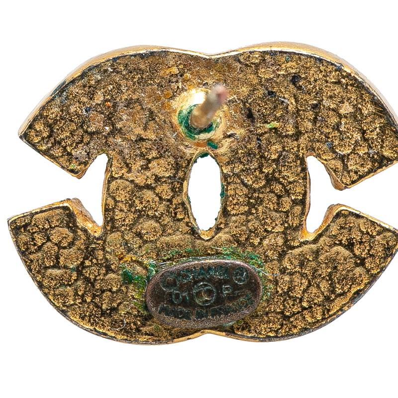CHANEL シャネル ココマーク ピアス ゴールド メッキ レディース
