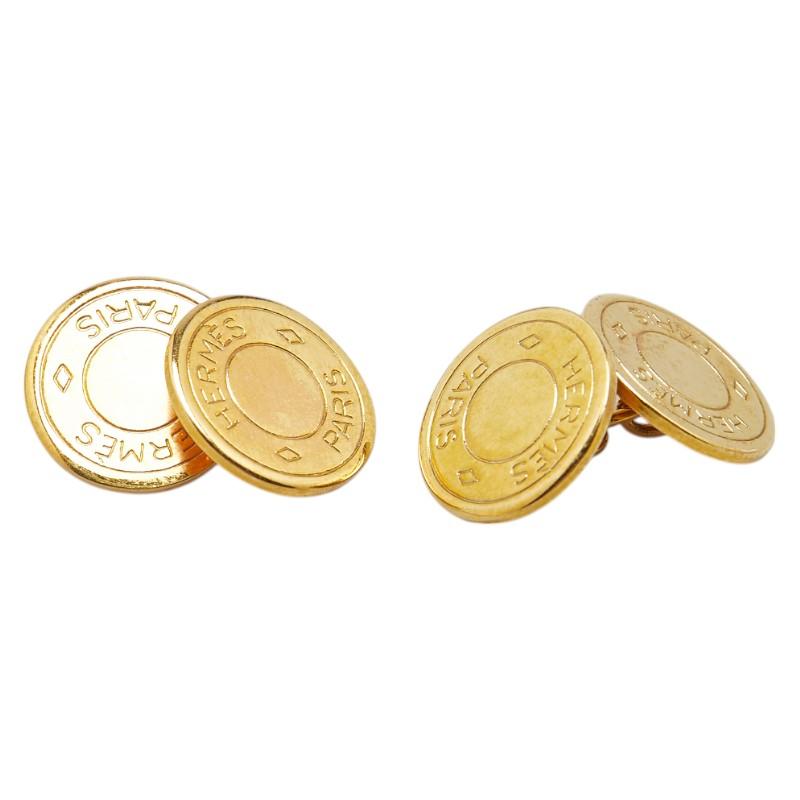 エルメス セリエ カフス ゴールド メッキ レディース HERMES 【中古】_1