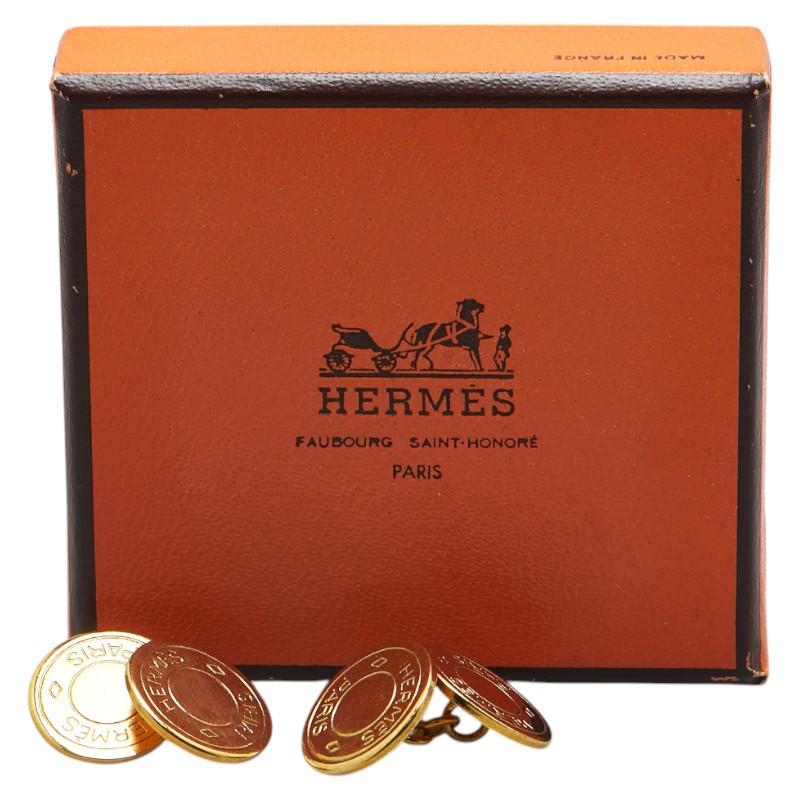 エルメス セリエ カフス ゴールド メッキ レディース HERMES 【中古】_4