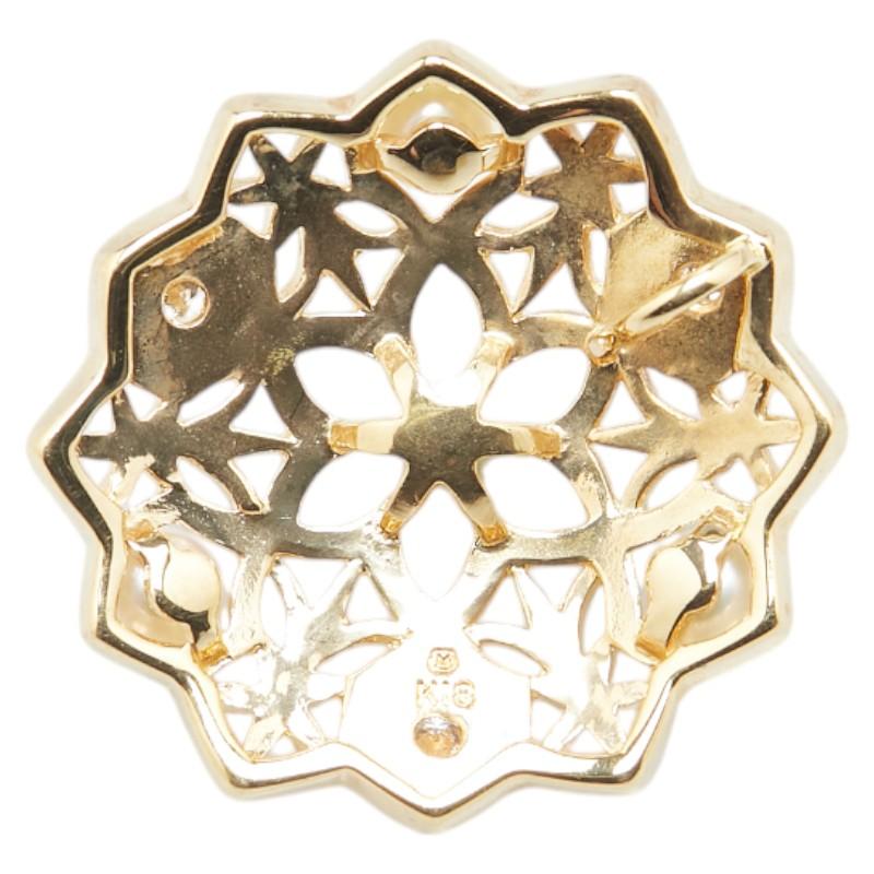 ミキモト K18YG アコヤパール フラワーペンダント MIKIMOTO ミキモト K18YG イエローゴールド アコヤパール4.2