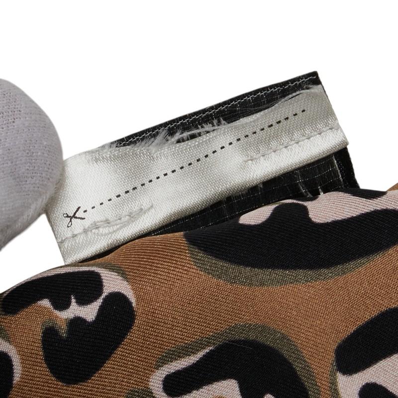 FENDI（フェンディ） ズッカ レオパード ラッピー スカーフ ブラウン